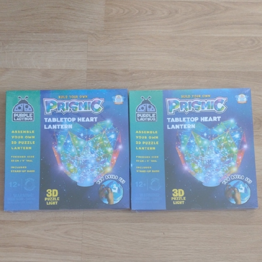 Prismic Tabletop Heart Lantern 3D Puzzle Light  New Ages 12+